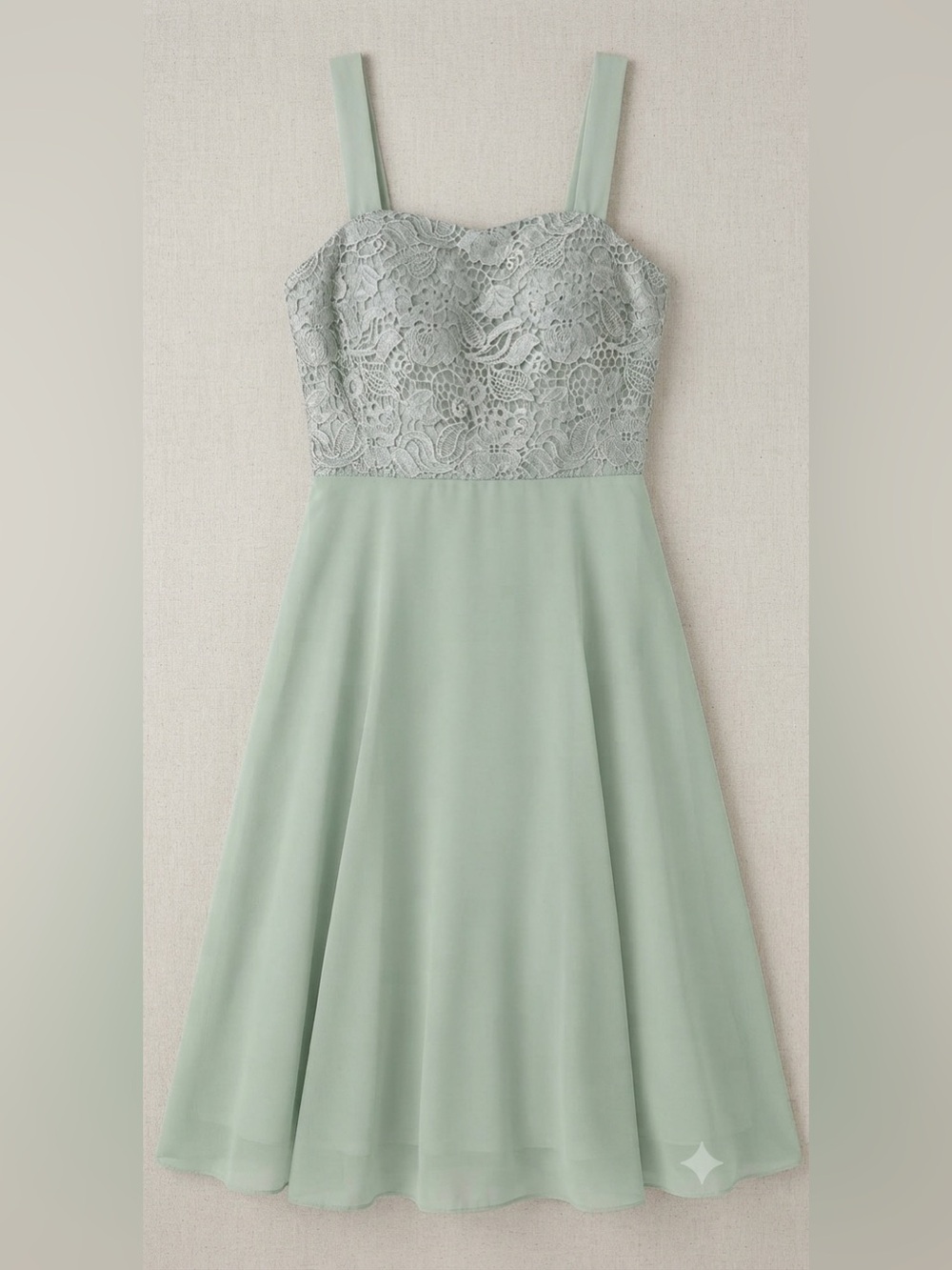 Alex Evenings Sage Green Lace Chiffon Jacket Gown Set - Size L